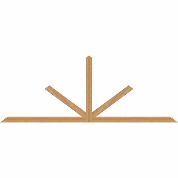 Ekena Millwork Saratoga Timber Gable Bracket, Western Red Cedar, 108"W x 40"H x 1 1/2"D x 3 1/2"F, 9/12 Pitch GBW108X40X0204SAR00SWR - main